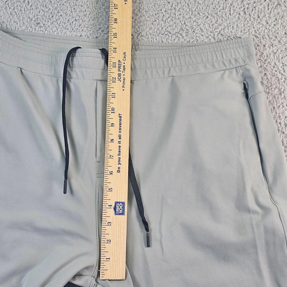 Public Rec Pants Mens 40x32 Gray Stretch Jogger Elastic Waist Zip Pocket Travel